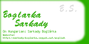 boglarka sarkady business card