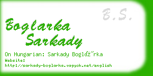 boglarka sarkady business card